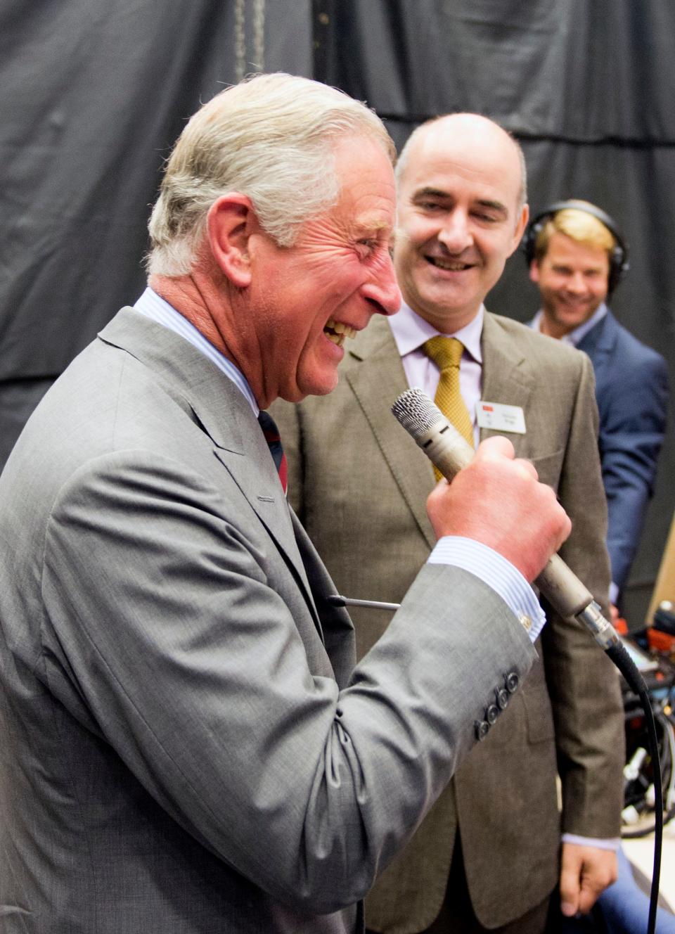 King Charles (then Prince of Wales) visits the set of Doctor Who