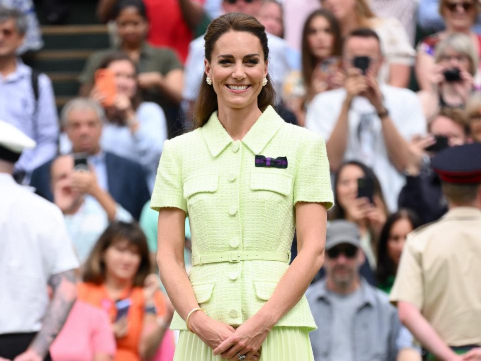 Kate Middleton im Juli 2023 bei Wimbledon. - Copyright: Karwai Tang/WireImage/Getty Images