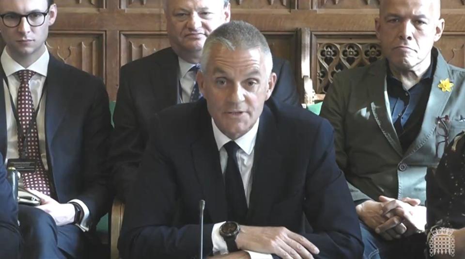 Tim Davie, director general of the BBC appearing before the Culture, Media and Sport Committee at the House of Commons, London on the subject of work within the corporation. Picture date: Tuesday June 13, 2023.