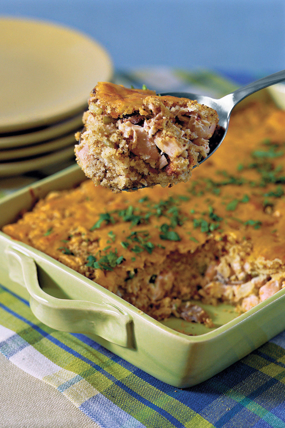 Chicken and Cornbread Casserole