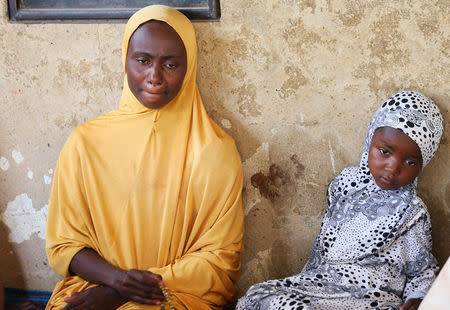 A relative of one of the missing school girls reacts in Dapchi in the northeastern state of Yobe, after an attack on the village by Boko Haram, Nigeria February 23, 2018. REUTERS/Afolabi Sotunde