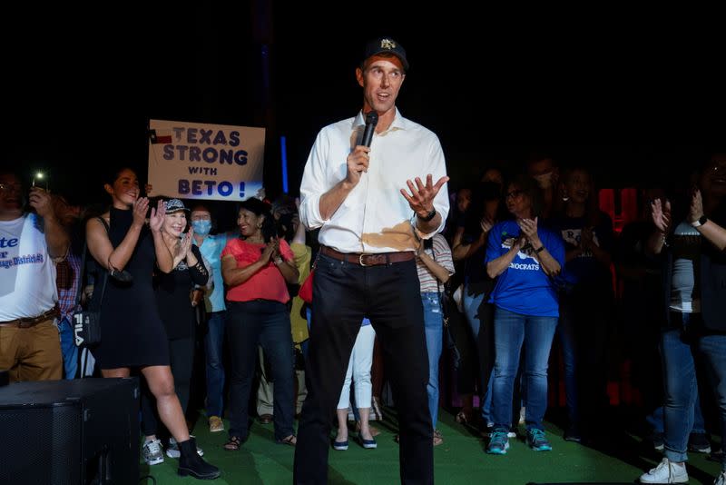 FILE PHOTO: Texas Democratic gubernatorial candidate Beto O'Rourke campaigns in McAllen