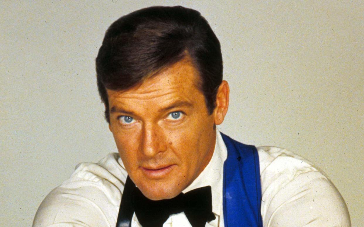 Roger Moore in his role as James Bond -  