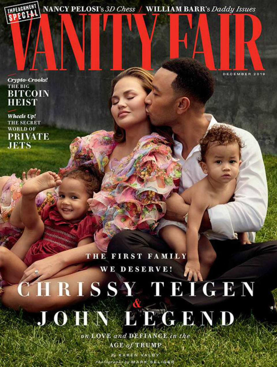 Chrissy Teigen y John Legend (Vanity Fair USA, diciembre 2019)