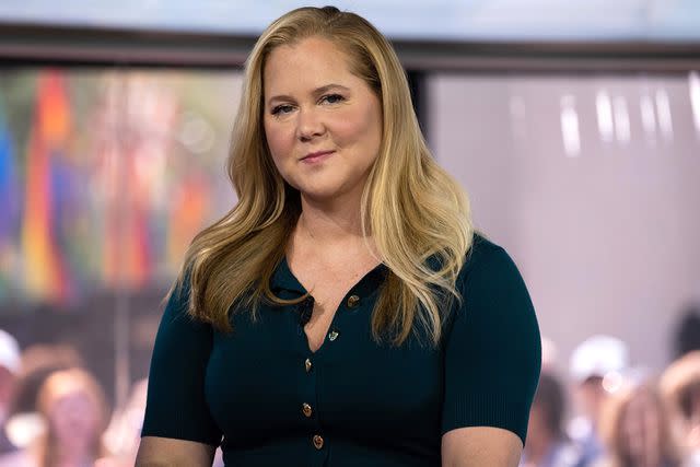 <p>Nathan Congleton/NBC via Getty Images</p> Amy Schumer in June 2023