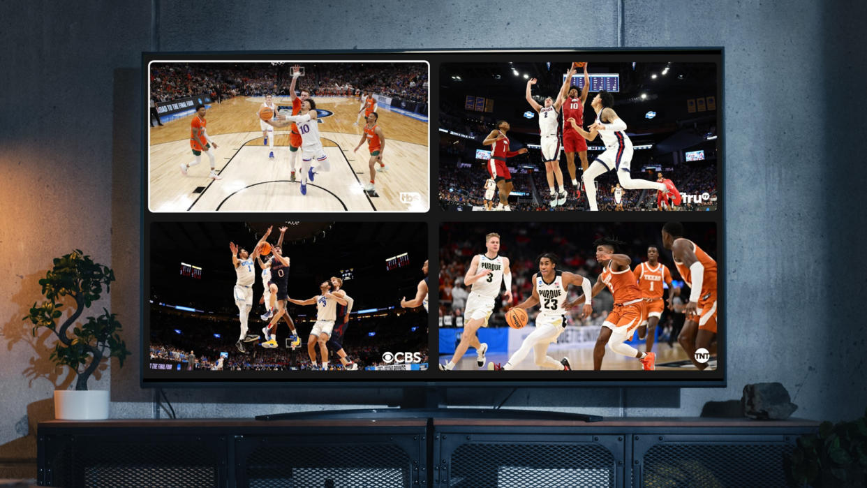 March Madness games on YouTube TV using multiview. 