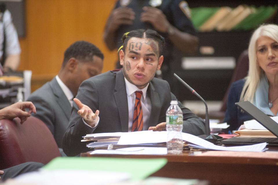 Tekashi is currently in court trying to get a potential prison sentence reduced (JB NICHOLAS / SplashNews.com)