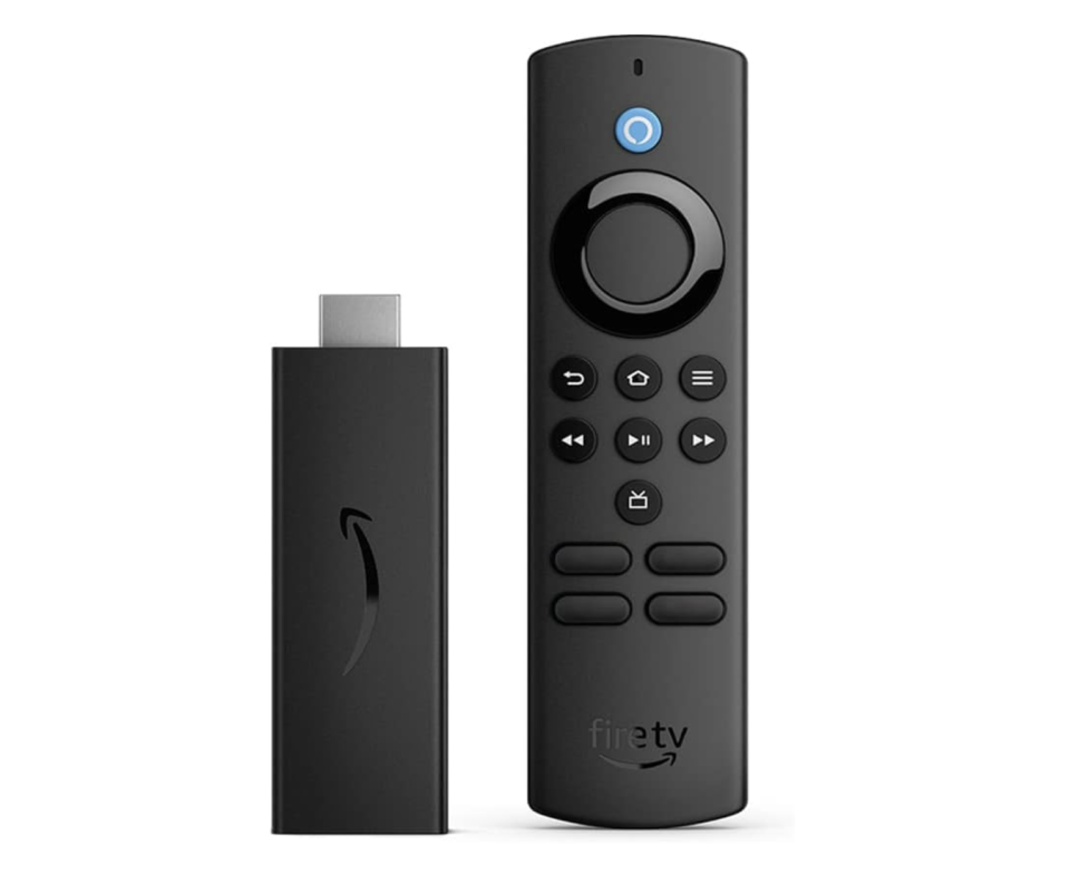 black remote next to black adapter