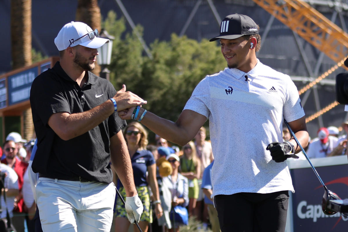 Josh Allen has golf ball Tom Brady combine photo thanks Buffalo company