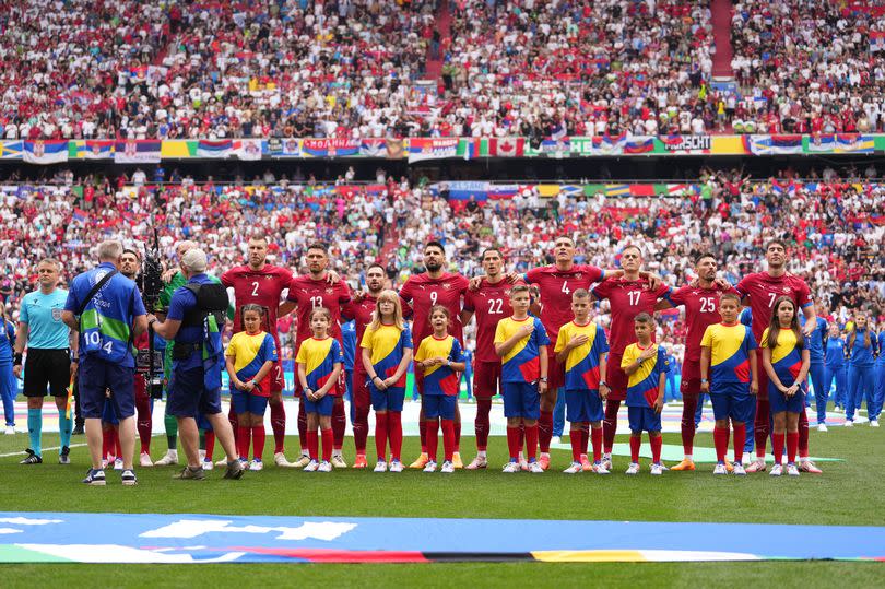 Serbia players