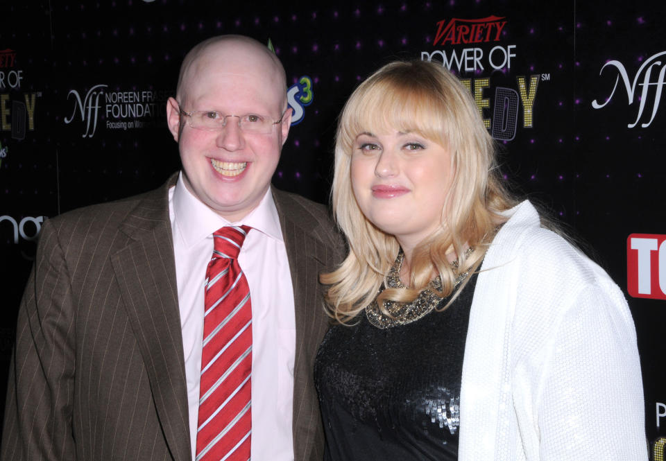 Actor Matt Lucas and comic Rebel Wilson arrive at Variety's 1st annual Power Of Comedy event at Club Nokia on December 4, 2010 in Los Angeles, California. (Photo by Barry King/FilmMagic)