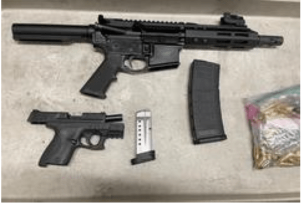 The San Bernardino County Sheriff’s Department made 51 arrests and seized 29 firearms, including six ghost guns, during a week-long targeted operation. Deputies released these images on May 20, 2024. (SBCSD)