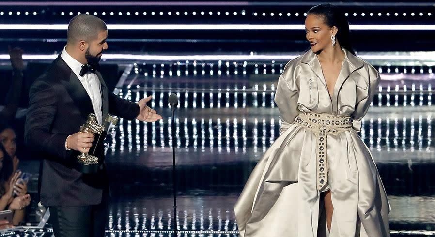 Rihanna and Drake. Photo: Getty Images.