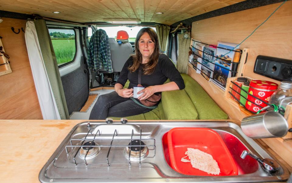 'I thought being able to stay in my own van would be much more economical than paying for bed and breakfasts,' says Taylor