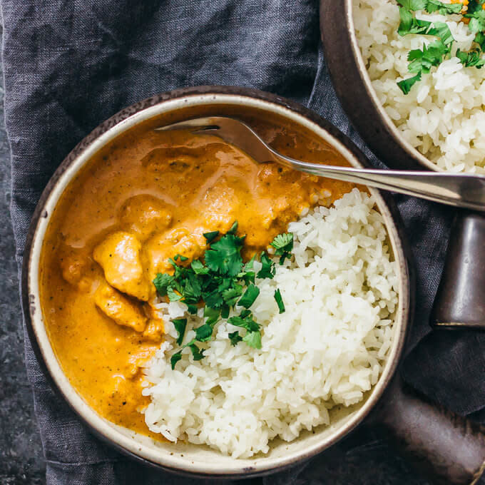 <strong>Get the <a href="https://www.savorytooth.com/instant-pot-chicken-tikka-masala/" target="_blank">Instant Pot Chicken Tikka Masala recipe</a> from Savory Tooth</strong>