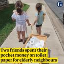 <p>One of the biggest shortages in supermarkets in March 2020 was toilet paper as people panic stockpiled in the event they couldn't reach the shops. </p><p>According to The Guardian, two friends clubbed together their pocket money to buy toilet roll to distribute to elderly neighbours in their Queensland community after being shocked at the lack of toilet roll in the shelves in their supermarket.</p><p>Heartwarming.</p><p><a href="https://www.instagram.com/p/B9mrSMCgHHc/" rel="nofollow noopener" target="_blank" data-ylk="slk:See the original post on Instagram" class="link rapid-noclick-resp">See the original post on Instagram</a></p>