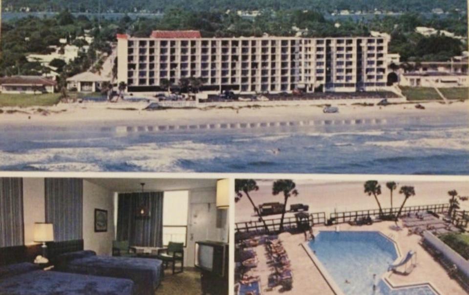 This is a photo of a post card from the 1970s shows the old Beachcomber Oceanfront Inn at 2100 N. Atlantic Ave. in Daytona Beach. The seven-story hotel was badly damaged in the hurricanes in 2004 and torn down three years later. Windermere-based Gelcorp Industries bought the 1.78-acre vacant property in November 2021 and recently unveiled plans to develop a 29-story condo high-rise called the Daytona Beach Oceanfront Condominiums.