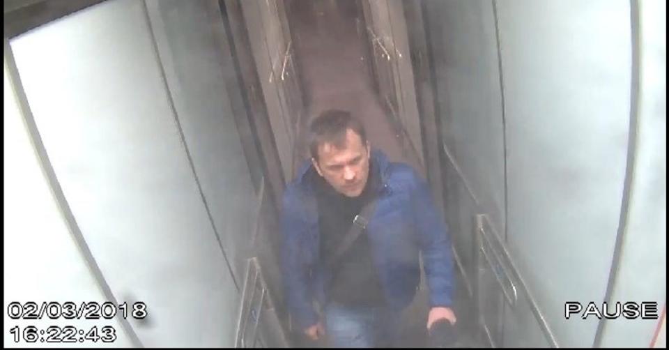 CCTV – ‘Petrov’ at Gatwick airport: From the airport it is believed that they travelled by train into London, arriving at Victoria station at approximately 5.40pm (Metropolitan Police)