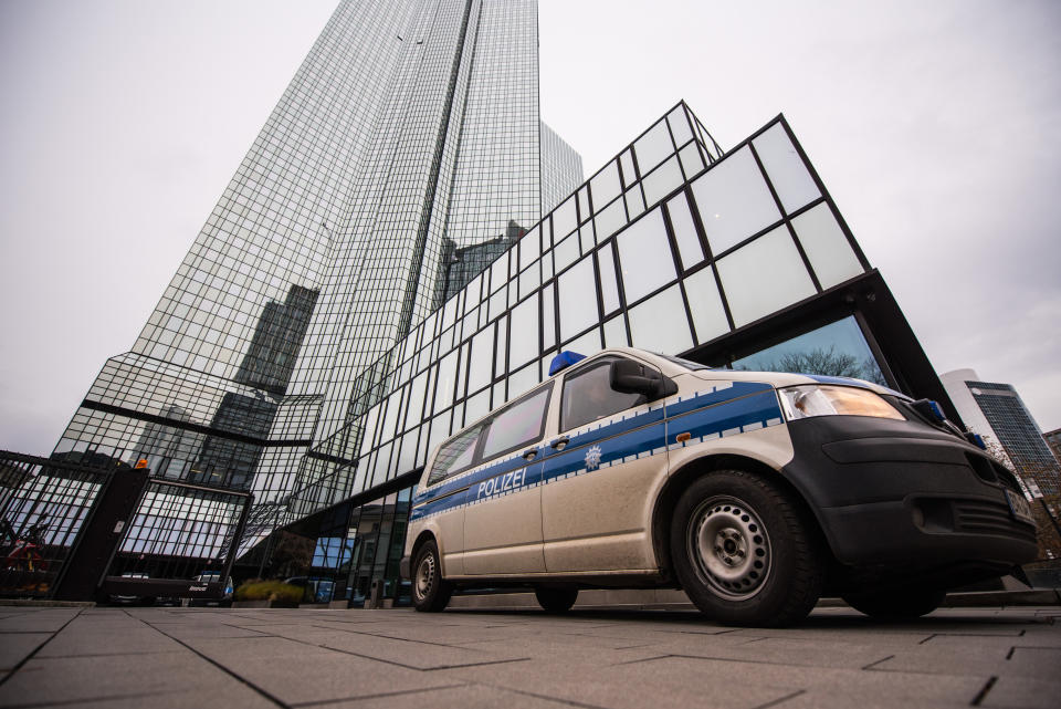 Police raided Deutsche Bank’s headquarters in Frankfurt, Germany. Photo: Andreas Arnold/Getty Images