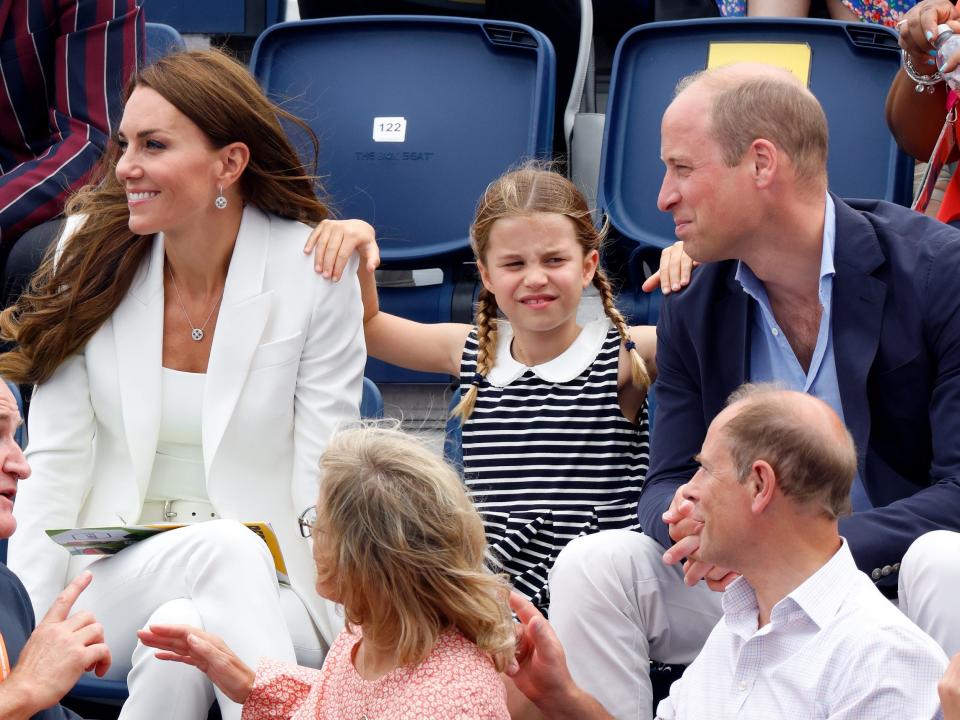 Prince William and Kate Middleton with Princess Charlotte at the 2022 Commonwealth Games