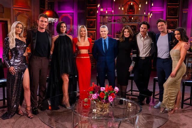 <p>Nicole Weingart/Bravo via Getty Images</p> The cast of 'Vanderpump Rules' at the reunion