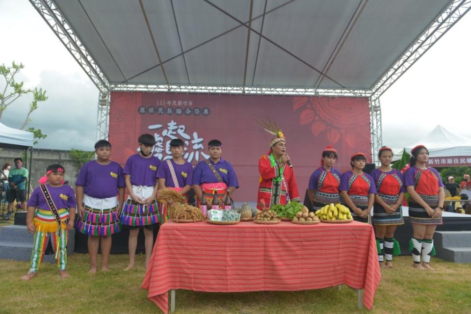 新竹市一年一度的原住民族聯合祭典，七月三十日在那魯灣文化聚落登場。(記者曾芳蘭攝)