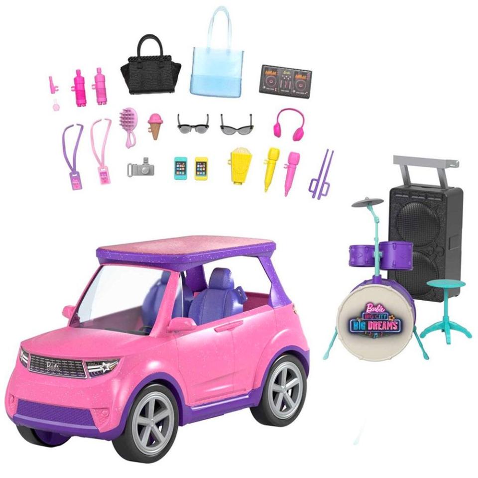 <p><a href="https://go.redirectingat.com?id=74968X1596630&url=https%3A%2F%2Fwww.walmart.com%2Fip%2FBarbie-Big-City-Big-Dreams-Transforming-Vehicle-Playset-Gift-for-3-to-7-Year-Olds%2F778822303&sref=https%3A%2F%2Fwww.bestproducts.com%2Fparenting%2Fkids%2Fg37926561%2Fbarbie-toys%2F" rel="nofollow noopener" target="_blank" data-ylk="slk:Shop Now;elm:context_link;itc:0;sec:content-canvas" class="link ">Shop Now</a></p><p>Big City, Big Dreams Transforming Vehicle Playset</p><p>Walmart</p><p>$39.99</p>