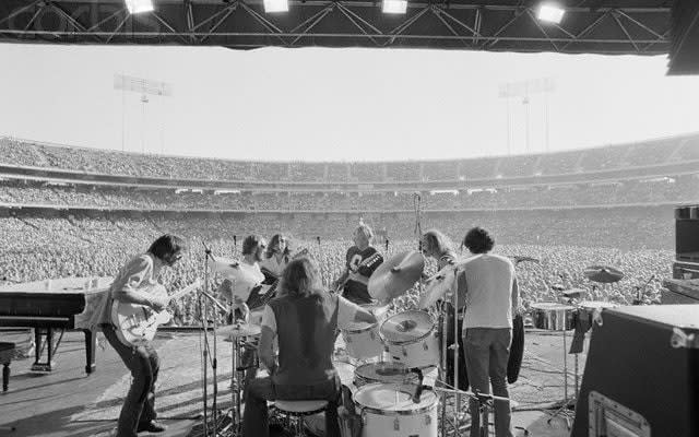 Crosby, Stills, Nash & Young Performing in 1974 - Neal Preston