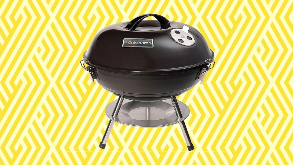 This portable grill is easy to take on-the-go.