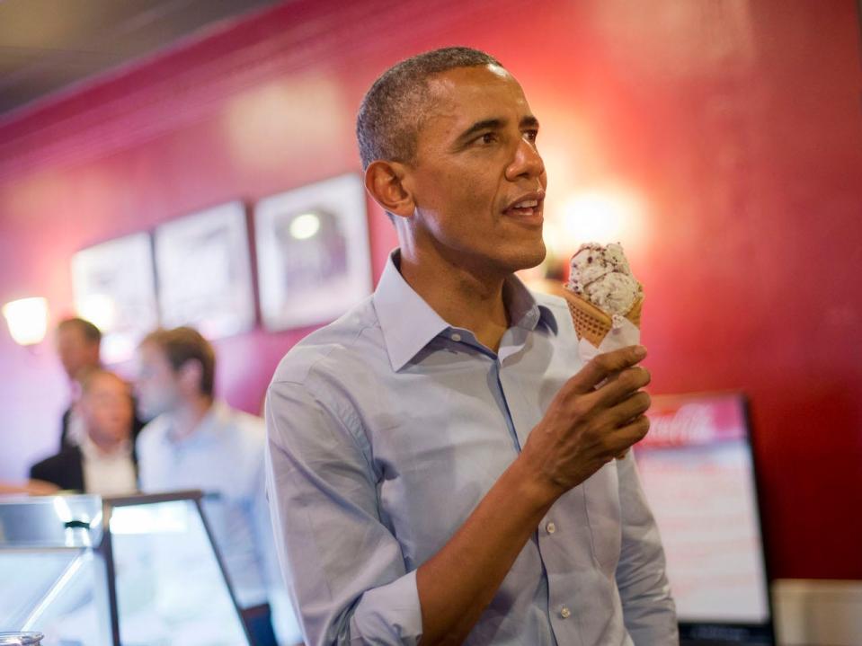 barack obama ice cream