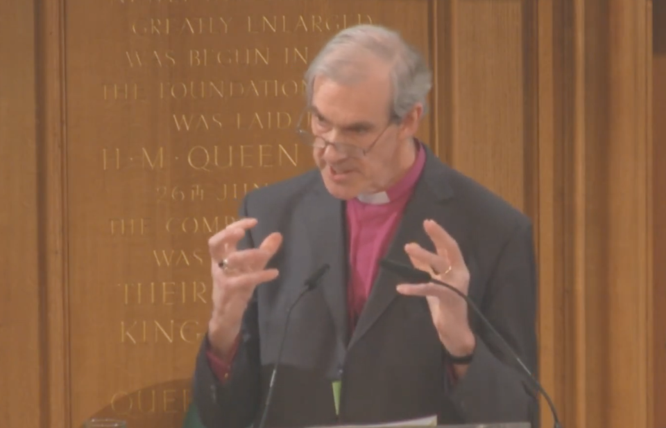 The Bishop of Carlisle said 'we are monitoring the situation very closely' (Church of England/YouTube)