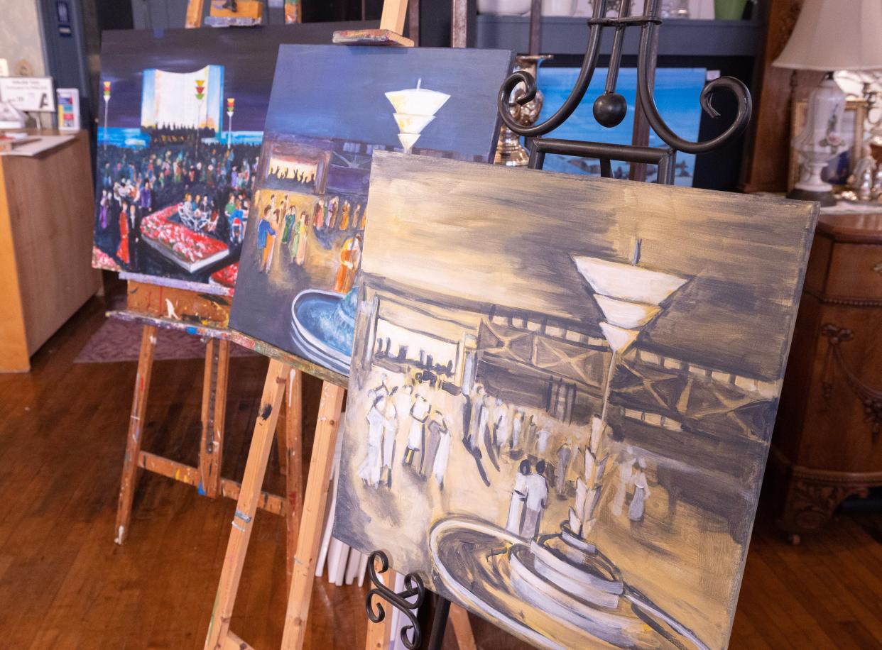 Alex Minturn will celebrate the old Meyers Lake Amusement Park in Canton through artwork. A tribute art show is 7-10 p.m. Saturday at Alexander's Art House in Canton.
