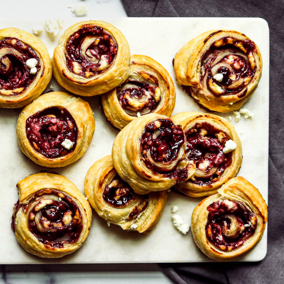 Blackberry & Goat Cheese Puff Pastry Roll