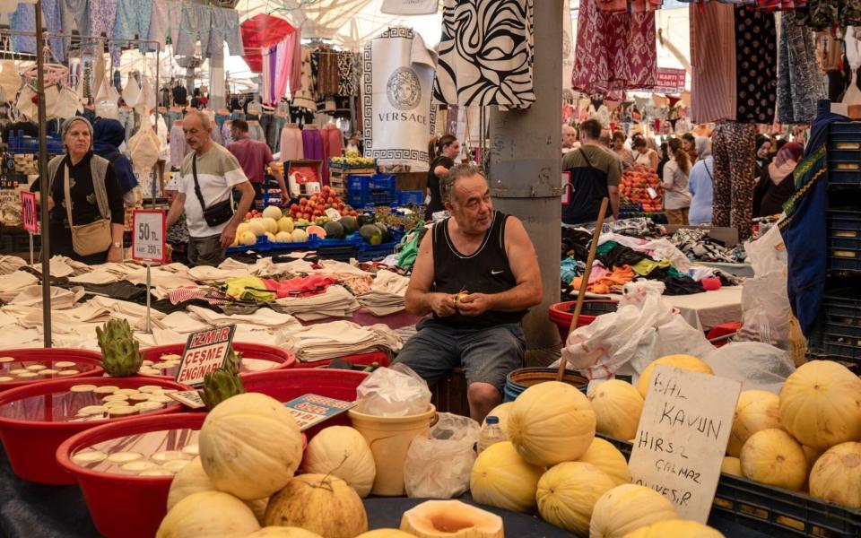 Inflation in Turkey has slowed to 52pc from a peak of 85pc in October 2022