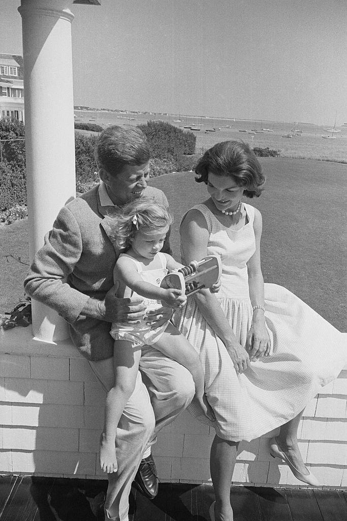 <p>During one of their last weekends together before hitting the campaign trail, Senator Kennedy and his wife retreated to Cape Cod with Caroline.</p>