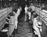 Post office, Washington D.C., 1944. (George Skadding—Time & Life Pictures/Getty Images) <br> <br> <a href="http://life.time.com/history/the-postal-service-classic-photos/#1" rel="nofollow noopener" target="_blank" data-ylk="slk:Click here to see the full collection at LIFE.com;elm:context_link;itc:0;sec:content-canvas" class="link ">Click here to see the full collection at LIFE.com</a>