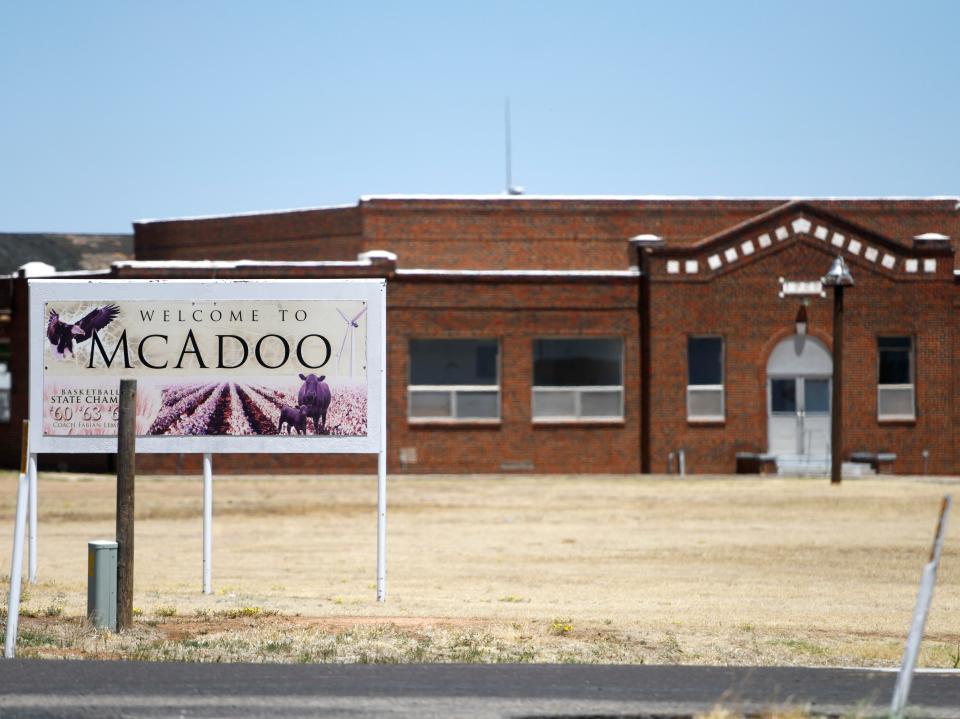 Argo Blockchain opens its flagship bitcoin site, Thursday, May 5, 2022, in Dickens County. The facility 125,000 square feet and is on 160 acres of land. 