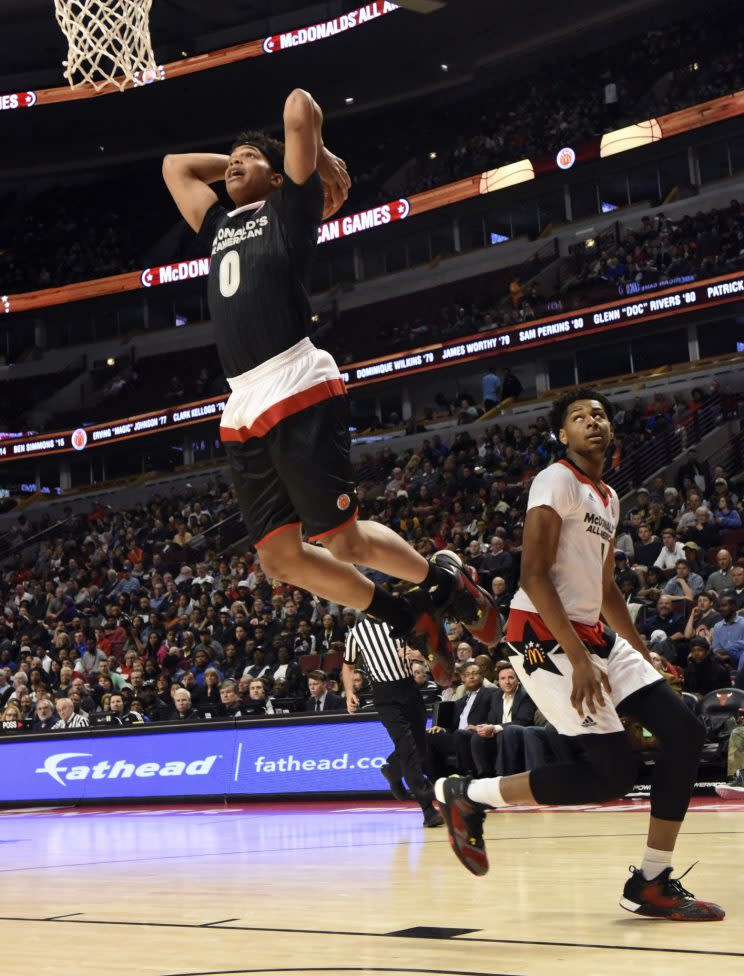 Miles Bridges at the 2016 McDonald's All-American Game. (Getty)