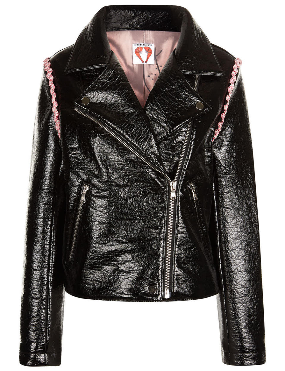 <p><i>[<a href="http://www.avenue32.com/uk/black-faux-leather-hokus-coat/SHR00116030567.html?dwvar_SHR00116030567_color=001&cgid=whatsnew&utm_source=shopstyle&utm_medium=cpc&utm_campaign=shopstyle" rel="nofollow noopener" target="_blank" data-ylk="slk:Avenue 32, £425;elm:context_link;itc:0;sec:content-canvas" class="link ">Avenue 32, £425</a>]</i></p>