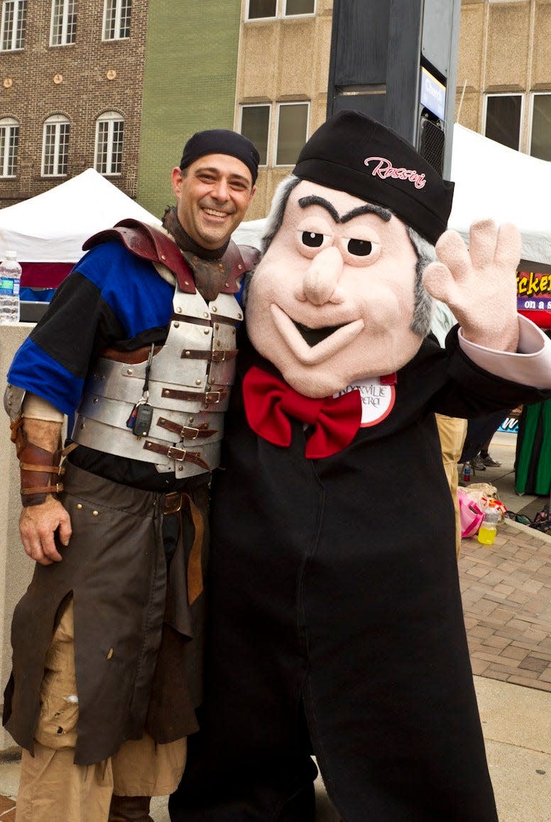 You might spot Rossini himself at the 2022 Rossini Festival International Street Fair.