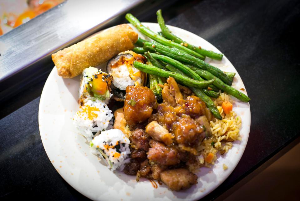 Hibachi Grill and Supreme Buffet offers a wide variety of dishes, including Asian specialties, vegetable medleys and cook-to-order stir-fries.