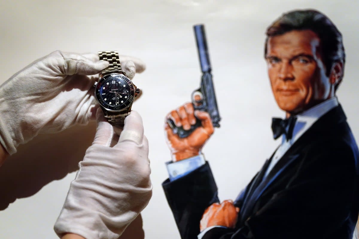 A special edition Omega Seamaster with an estimate of between £20,000 and £30,000 will feature among the items on sale (Victoria Jones/PA) (PA Wire)