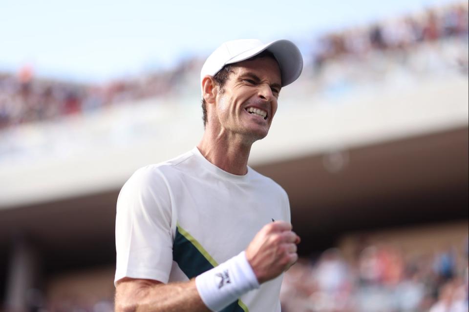 Back on form: Murray secured safe passage into the third round  (Getty Images)