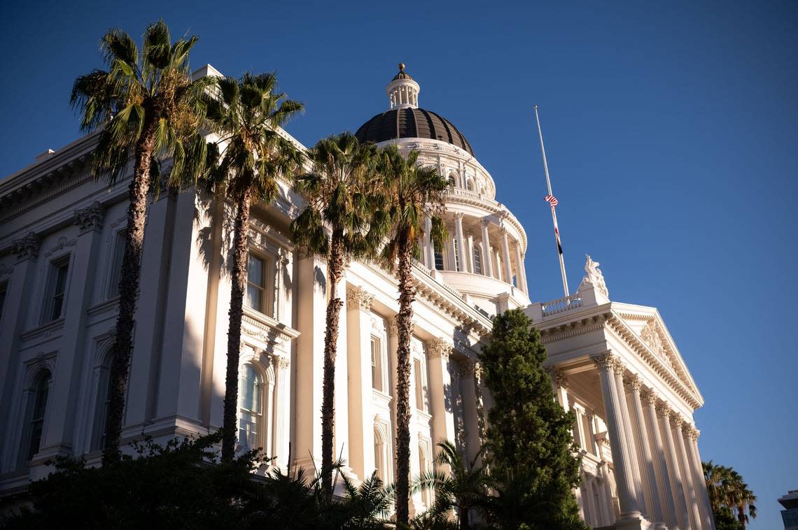 The California Capitol building basks in the afternoon sun on Friday, Sept. 10, 2021, the last day of the Legislatures 2021 legislative session in Sacramento.