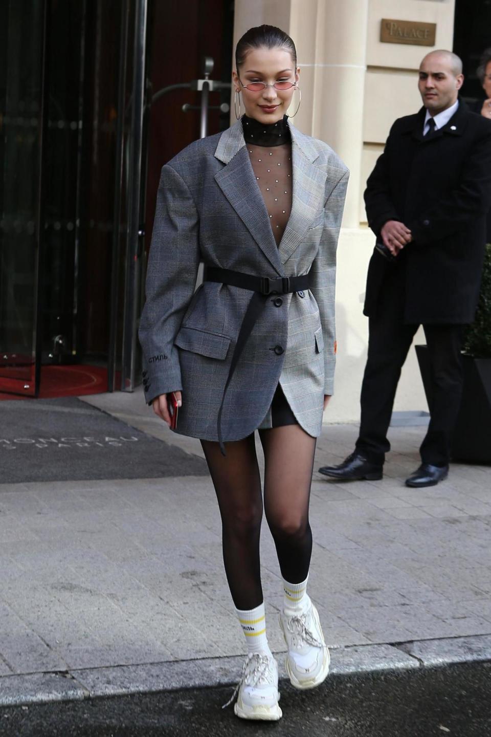 Bella Hadid at Paris Fashion Week Men's (Rex Features)