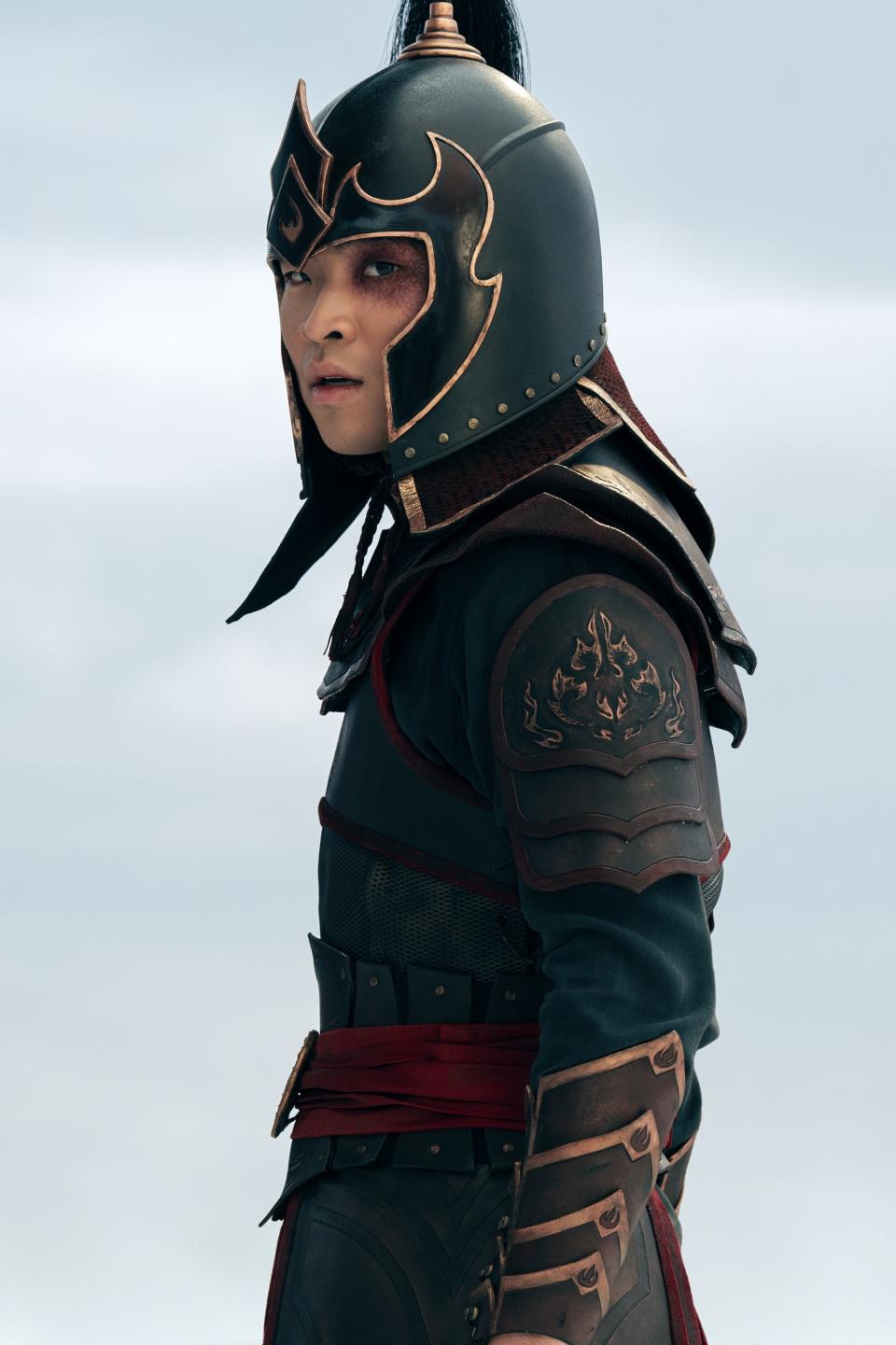 Dallas Liu as Prince Zuko in episode 101 of Avatar: The Last Airbender