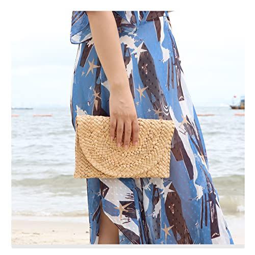 Raffia Seashell Clutch Bag