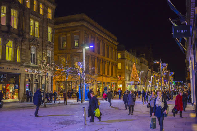 Night Shopping on Buchanan Street, Glasgow