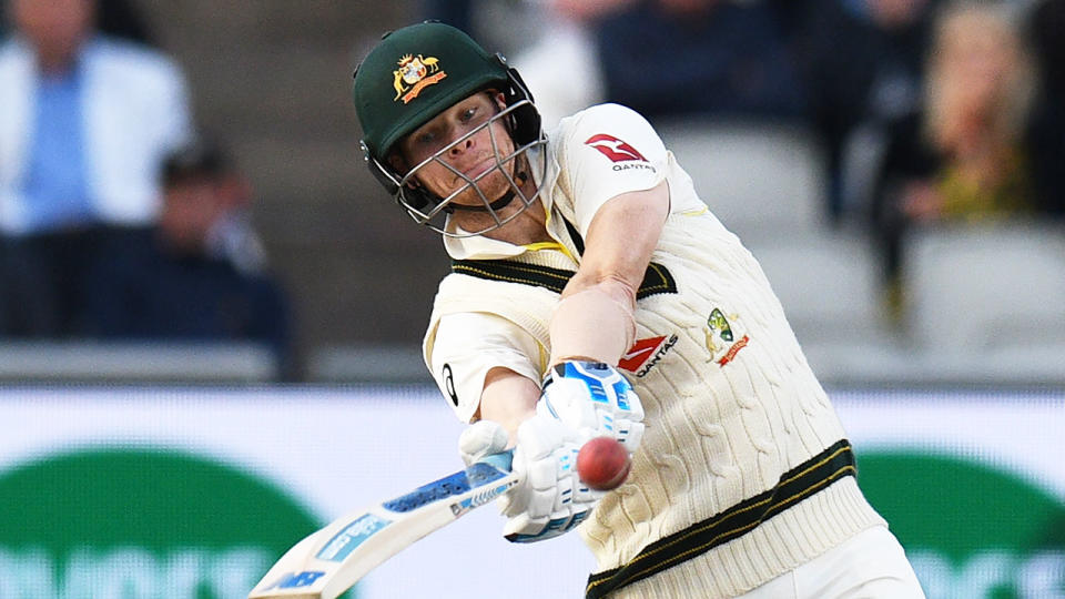 Steve Smith improved on his own record with a ninth straight Ashes half century.