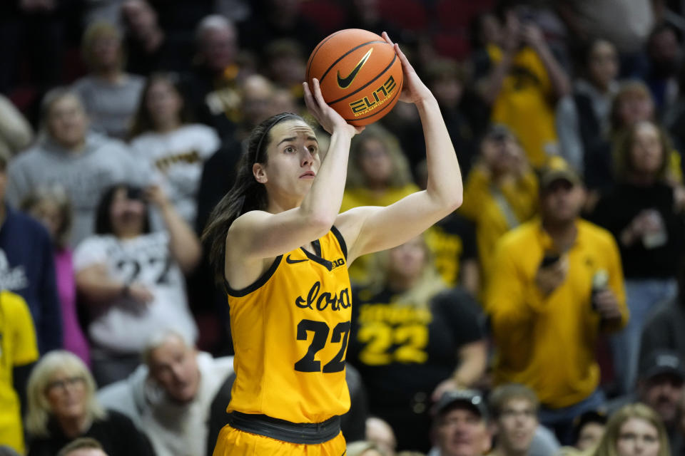 Iowa guard Caitlin Clark can set the Division I women's scoring record in February and the all-time Division I record is also within reach. 